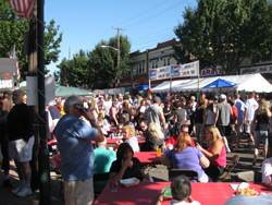 A scene from Arnold Avenue at the Point Pleasant Beach Seafood Festival